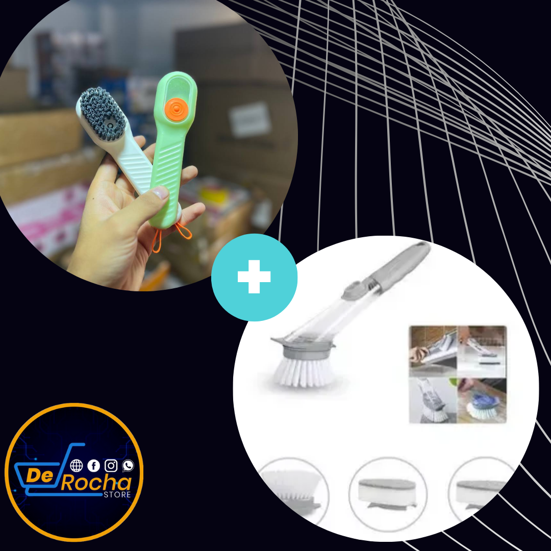 Combo cepillo limpiador+ cepillo platos